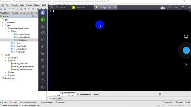How to send Image and text from android application to SQL server using web API смотреть онлайн