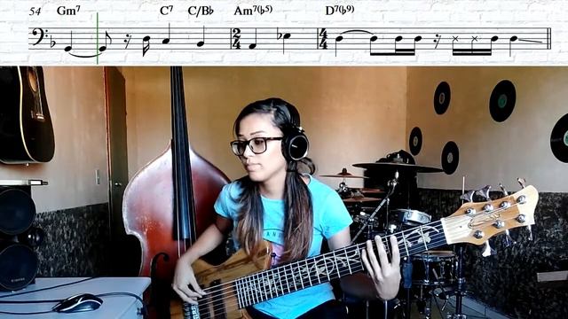 Corazón Partío - Alejandro Sanz | Deborah Gama Bass Transcription смотреть онлайн
