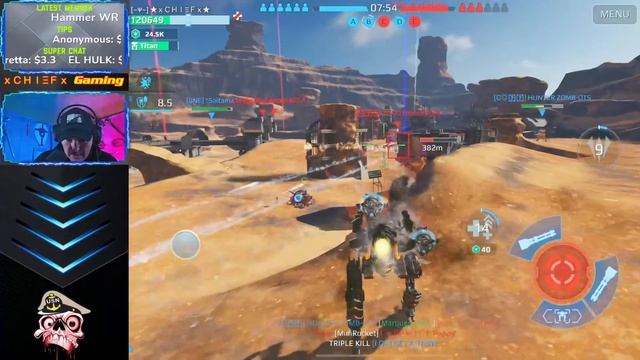 xCHIEFx Gaming Livestream - War Robots [WR] смотреть онлайн