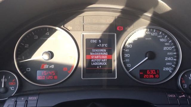 FIS Control - Gesamtübersicht und Ladedruck - Balkenanzeige einrichten am Audi A4 B6 8E смотреть онлайн