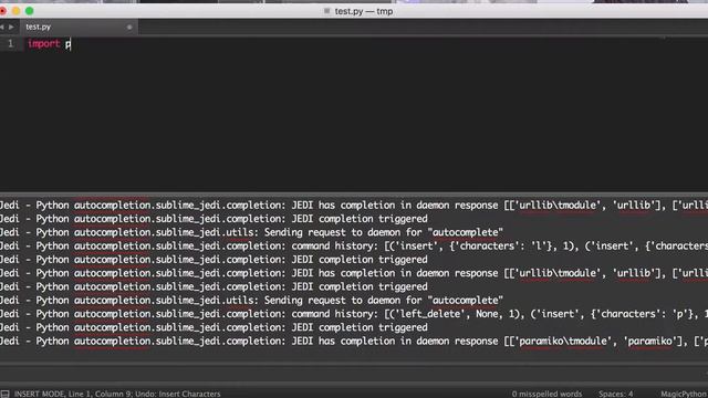 SublimeJEDI import problems смотреть онлайн