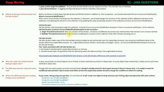 62 JAVA QUESTIONS - 11 to 20 смотреть онлайн
