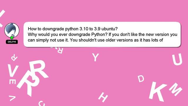 How to downgrade python 310 to 39 ubuntu? смотреть онлайн