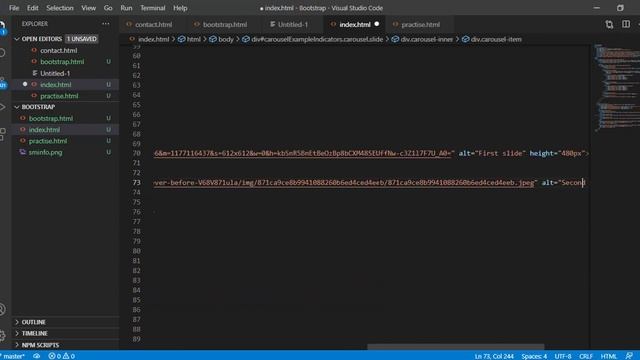 Carousel Slider Bootstrap 5 | Slider Carousel With Caption Tutorial смотреть онлайн