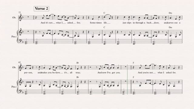 Oboe - She Used to be Mine - Sara Bareilles - Sheet Music, Chords, & Vocals смотреть онлайн