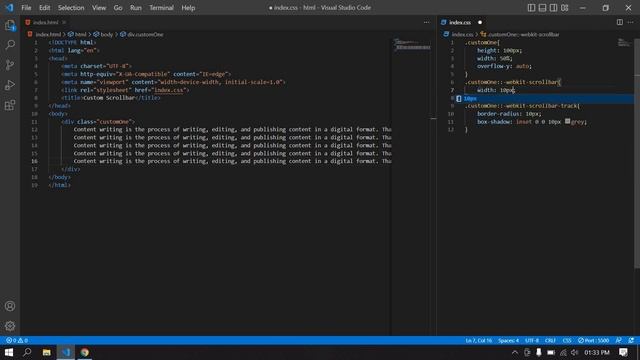 Custom Scroll in Html Css смотреть онлайн