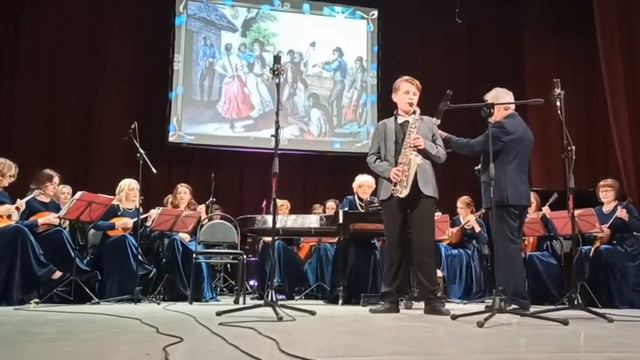 Маленький Чардаш.П.Итюрральде.Солист Тертичник Владислав и оркестр народных инструм#saxophone смотреть онлайн