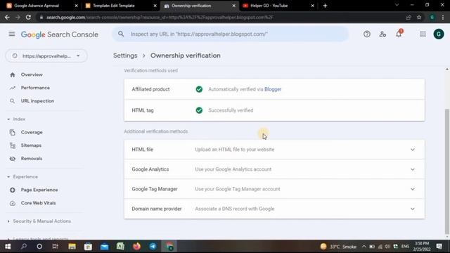 Google Search Console HTML Tag Verification || Google Search Console में HTML Code दूसरी बार कैसे ल смотреть онлайн