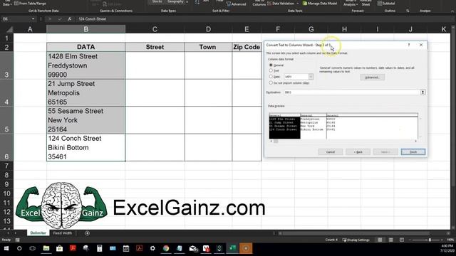 TEXT TO COLUMNS - Split CSV or Multiple Lines in a Cell into Separate Columns - 1080p смотреть онлайн