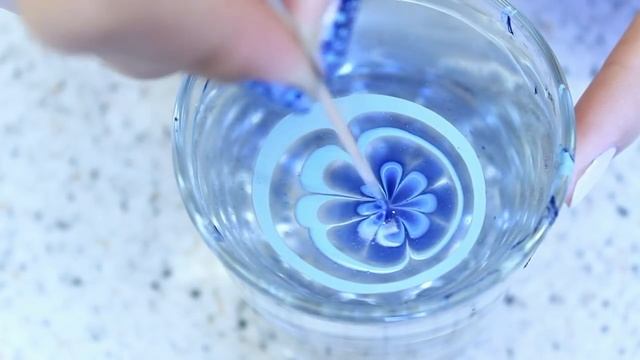 Watermarble Водный Маникюр | Дизайн Ногтей Морозный Цветок смотреть онлайн
