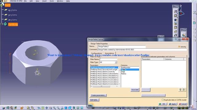Catia V5 CatalogTutorials|P2.2 Rebuild and Resolve M12 Nutt|Infrastructure Catalog Editor смотреть онлайн