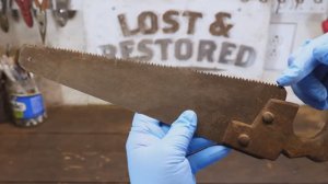 Старая ручная ножовка по дереву - восстановление