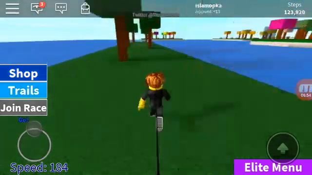 Играю в симулятор скорости в роблокс Speed simulator смотреть онлайн