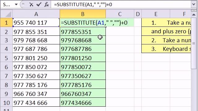 Excel Magic Trick 715: Take Number with Spaces and Convert to Number смотреть онлайн