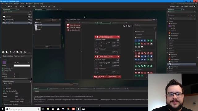 GMS2 Top-Down Shooter Tutorial - #11 - Horizontal Enemy Movement and Explosions смотреть онлайн