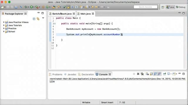 Java Tutorial 17 - Access Modifiers (Default, Public, Private, Protected) смотреть онлайн