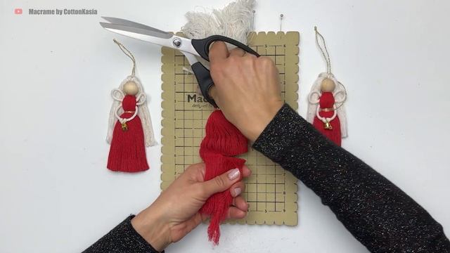 DIY Easy Macrame Angel Tutorial | Christmas ornament смотреть онлайн
