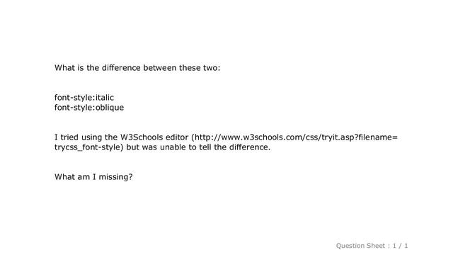 CSS : font-style: italic vs oblique in CSS смотреть онлайн