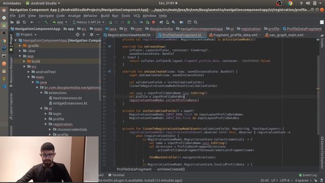 Jetpack Navigation Component #14 - Fluxo de Registro e recebendo dados com Safe Args смотреть онлайн