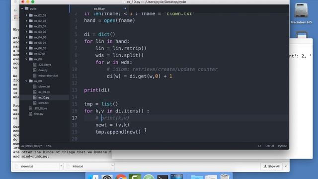 Sorting a Dictionary using Tuples (Chapter 10) смотреть онлайн