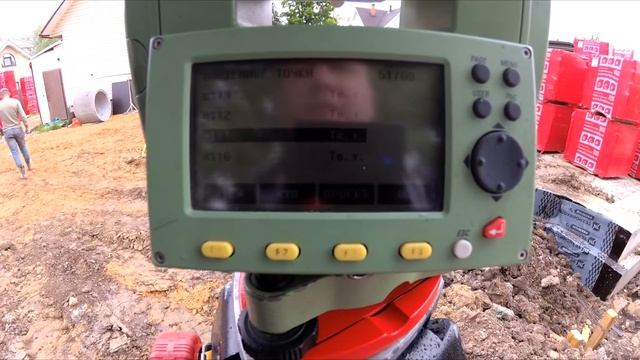 Обратная засечка на тахеометре Leica
