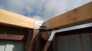 Каркас беседки из бруса 100 на 100!