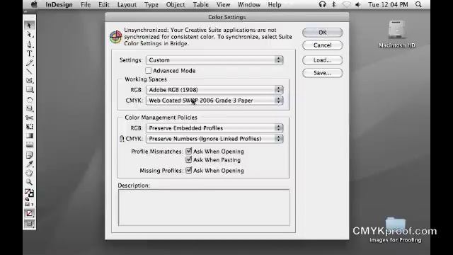 Indesign Color Settings смотреть онлайн