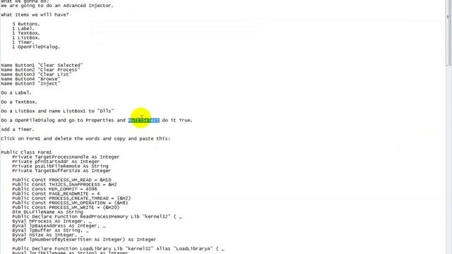 How To Make Dll Injector By Vb 2010 Ult