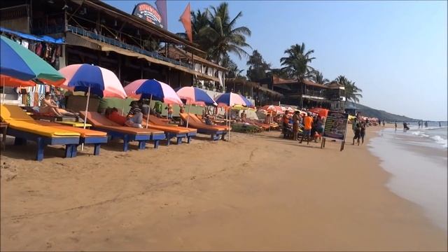 Anjuna Beach Goa India смотреть онлайн