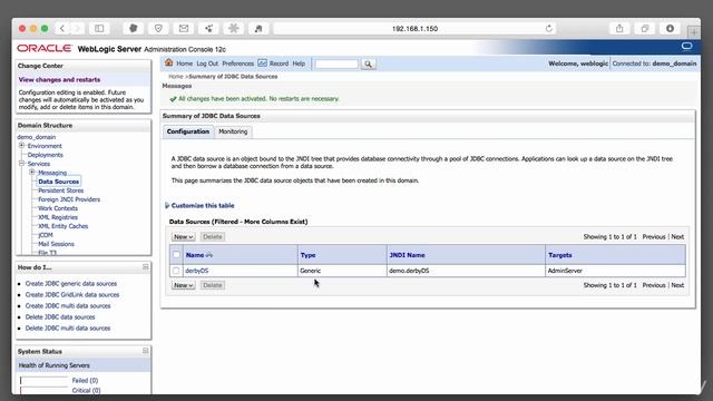 Oracle WebLogic 12c for Administrators 014 Lab 5 Data Sources Part 2 смотреть онлайн