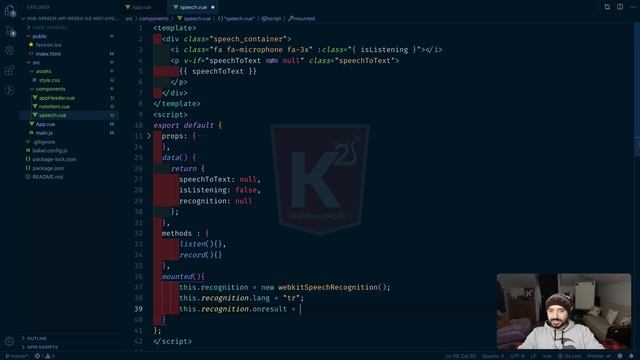Speech Recognition ile Not Uygulaması (Speech To Text, Regex, Vue.js) смотреть онлайн