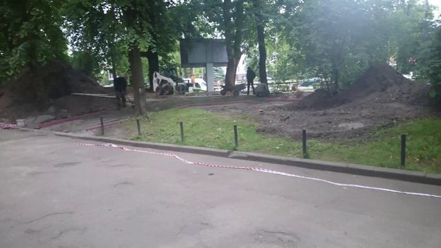 Строительство сквера Энергетиков в Калининграде смотреть онлайн