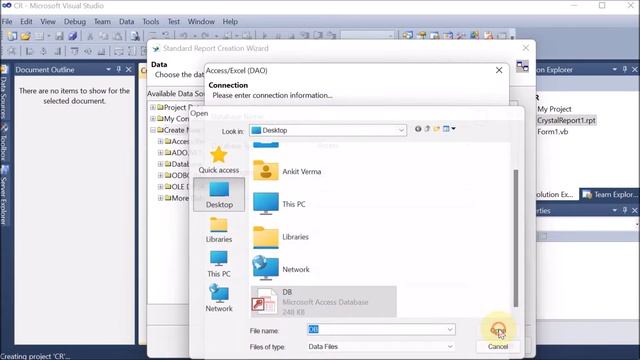 Create Crystal Report from Database | Database Connectivity | Crystal Report | ASP.NET | VB.NET смотреть онлайн