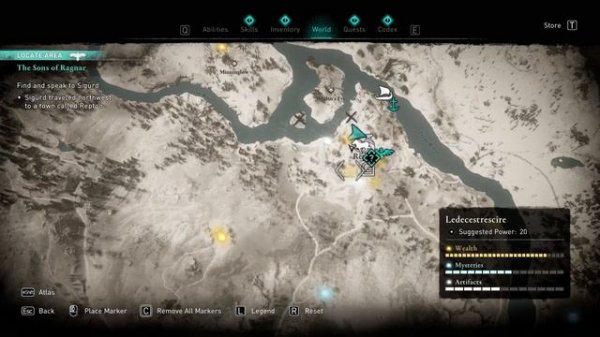 Repton All Wealth, Artifacts, Chests, Treasures Assassin's Creed Valhalla