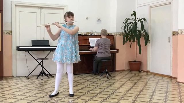 Мартынова Арина Игоревна, МБОУ ДО "ДШИ" г. Красавино, 2 группа, А. Жилинский "Маленькая танцовщица" смотреть онлайн