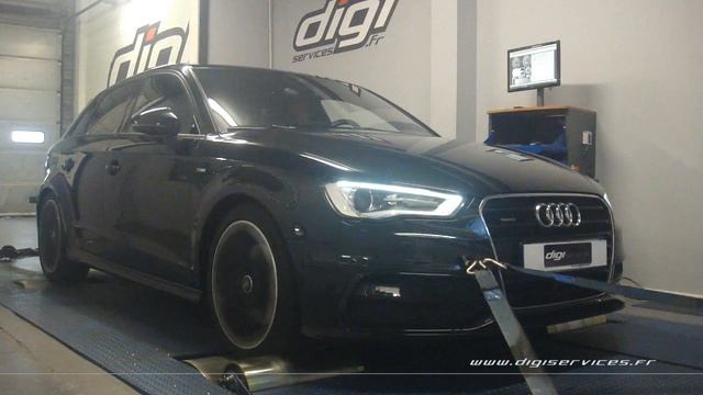 Audi A3 8v 2.0 tdi 150cv Reprogrammation Moteur @ 198cv Digiservices Paris 77 Dyno смотреть онлайн