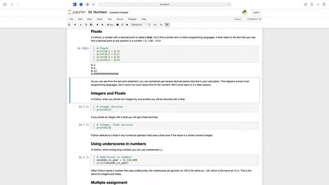 Python Code Along - How to work with numbers in Python смотреть онлайн