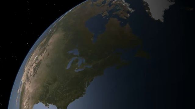 Planet Earth globe animation view from 30° North, Celestia animator, Freeware смотреть онлайн