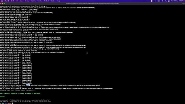 Deploy a hello world app on AWS ECS through Terraform. смотреть онлайн
