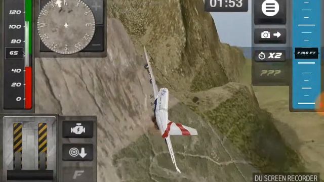 Сделал бочку самолетом в игре Airplane emergency landing. смотреть онлайн