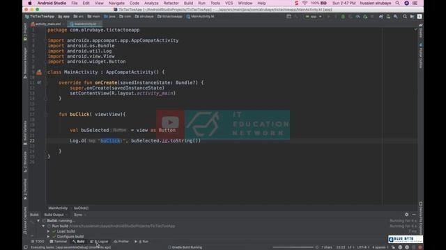 Kotlin android tutorial - 09 - Buttons call event смотреть онлайн