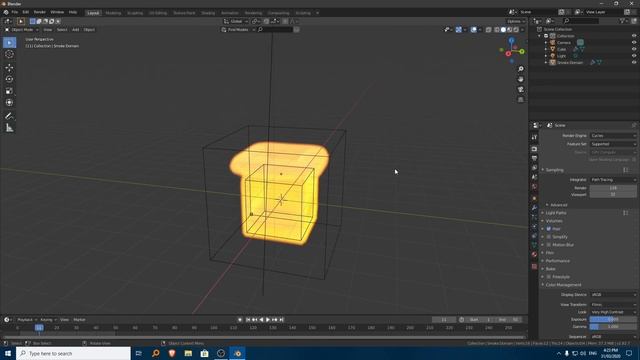 How to fix fire not showing in rendered view in Blender 2.82 смотреть онлайн