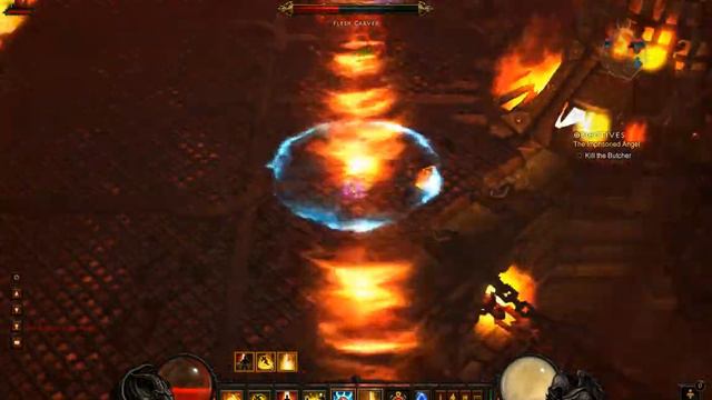 Diablo 3 - Butcher Inferno Difficulty Solo Monk смотреть онлайн