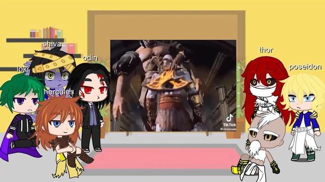 gods react to kratos [2] Record of ragnarok | god of war | gacha смотреть онлайн