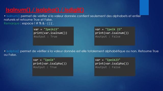 Learn Python Episode 6 | startswith endswith isalnum isalpha isdigit| TN смотреть онлайн