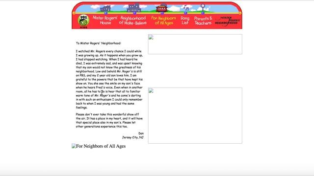 Original Mister Rogers pbskids.org website - part 2 смотреть онлайн