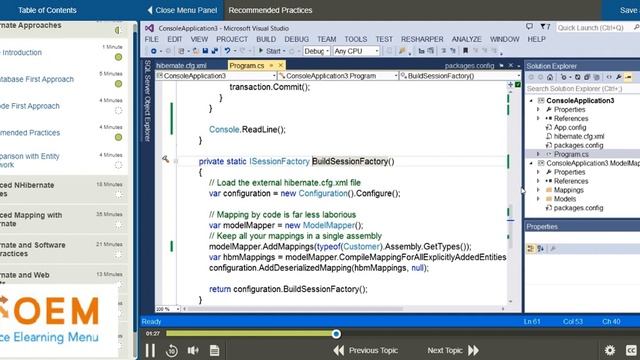 NHibernate Fundamentals Training смотреть онлайн
