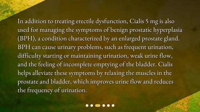 What are the common uses of Cialis 5 mg? смотреть онлайн