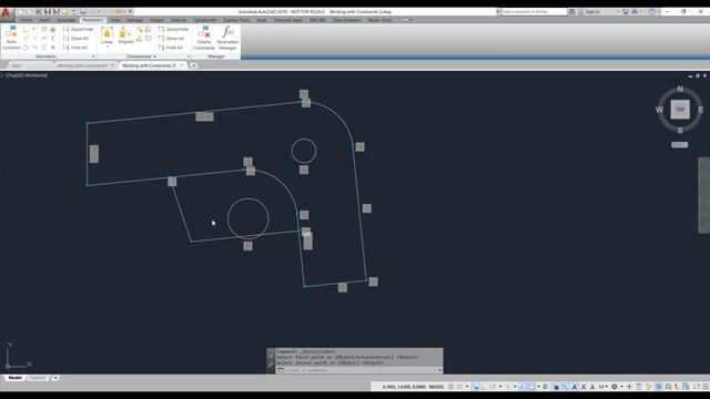 AutoCAD 2019 Working with Constraints смотреть онлайн