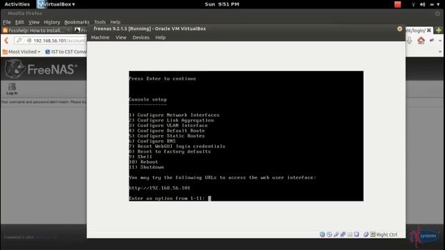 FreeNAS Reset Or Recover WebGUI Password